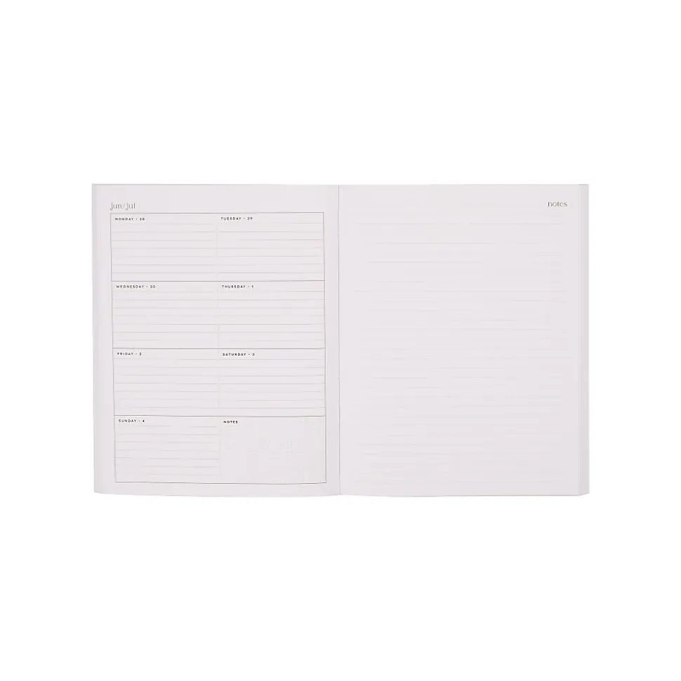 Organized by Happy Planner 12-Month Monthly/Weekly Classic Book Bound Soft Planner, 7-3/4" x 9-3/4", Blue, July 2026-June 2027, Total Qty 1