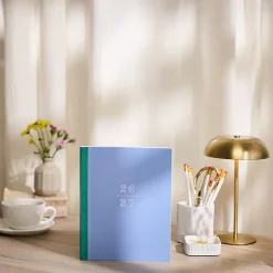 Organized by Happy Planner 12-Month Monthly/Weekly Classic Book Bound Soft Planner, 7-3/4