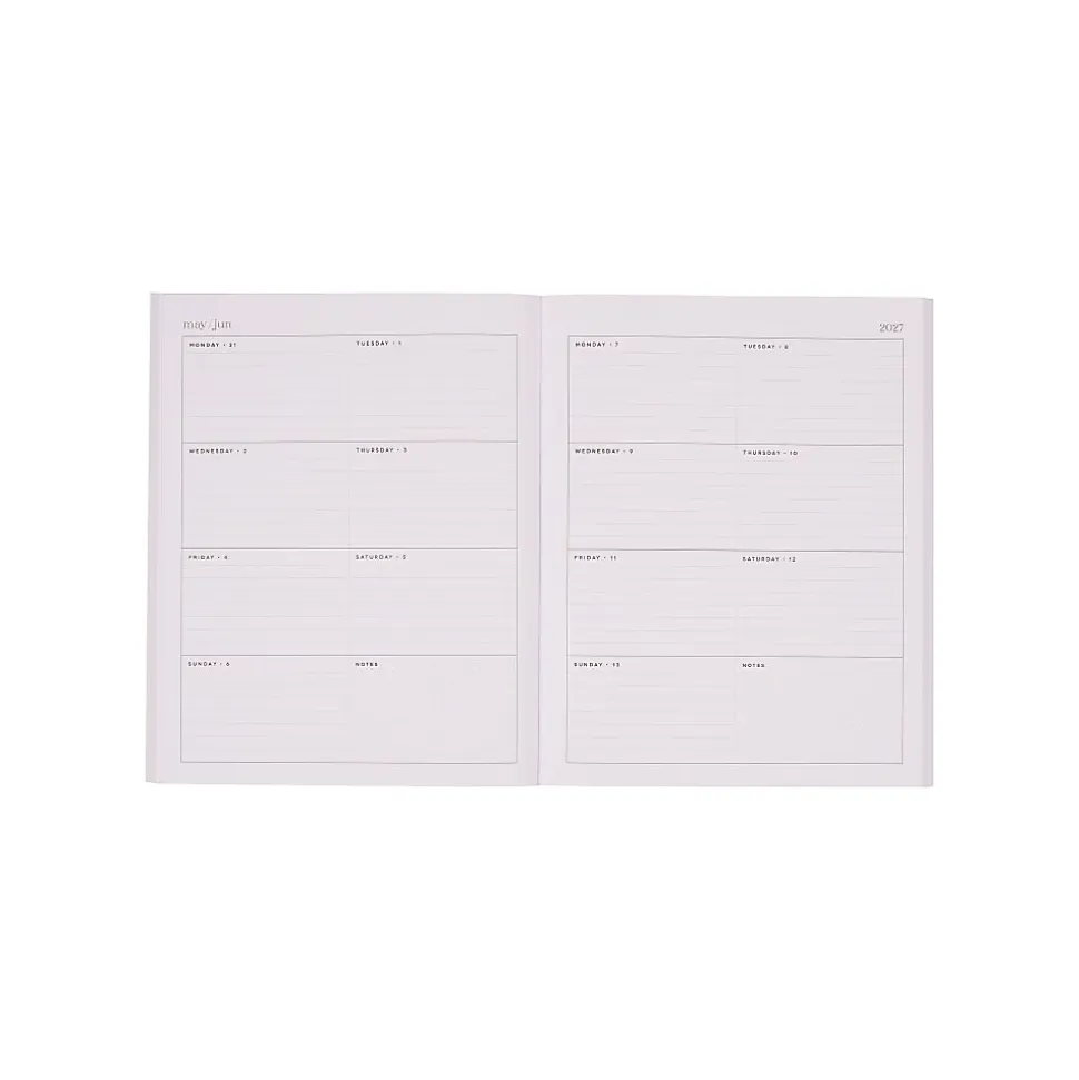 Organized by Happy Planner 12-Month Monthly/Weekly Classic Book Bound Soft Planner, 7-3/4" x 9-3/4", Dream, July 2026 - June 2027, Total Qty 1