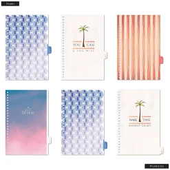Organized by Happy Planner 12-Month Monthly/Weekly Small Twin Loop Planner, 5-1/2" x 8-5/16", Dreamy Palms, July 2026 - June 2027, Total Qty 1
