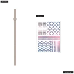 Organized by Happy Planner 12-Month Monthly/Weekly Big Twin Loop Planner, 8-1/2