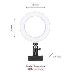 OTM Essentials LED Ring Light, 6"H, 10 Watt