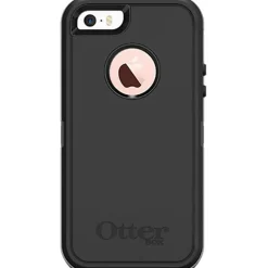 OtterBox Defender Carrying Case Holster For Apple iPhone® SE, iPhone® 5s, iPhone® 5 Smartphone, Black