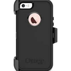 OtterBox Defender Carrying Case Holster For Apple iPhone® SE, iPhone® 5s, iPhone® 5 Smartphone, Black