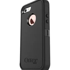 OtterBox Defender Carrying Case Holster For Apple iPhone® SE, iPhone® 5s, iPhone® 5 Smartphone, Black
