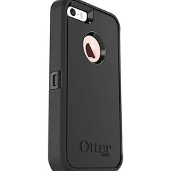 OtterBox Defender Carrying Case Holster For Apple iPhone® SE, iPhone® 5s, iPhone® 5 Smartphone, Black