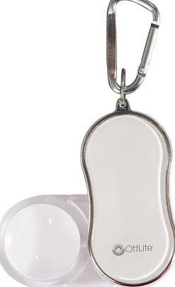 OttLite® Pocket LED Light With Carabiner Clip, White, 3.5x Lens Power