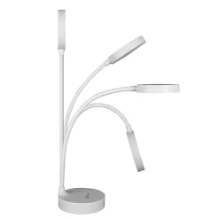 OttLiteĀ® Rechargeable Desk Lamp With Lighted Mirror, 16-15/16"H, White