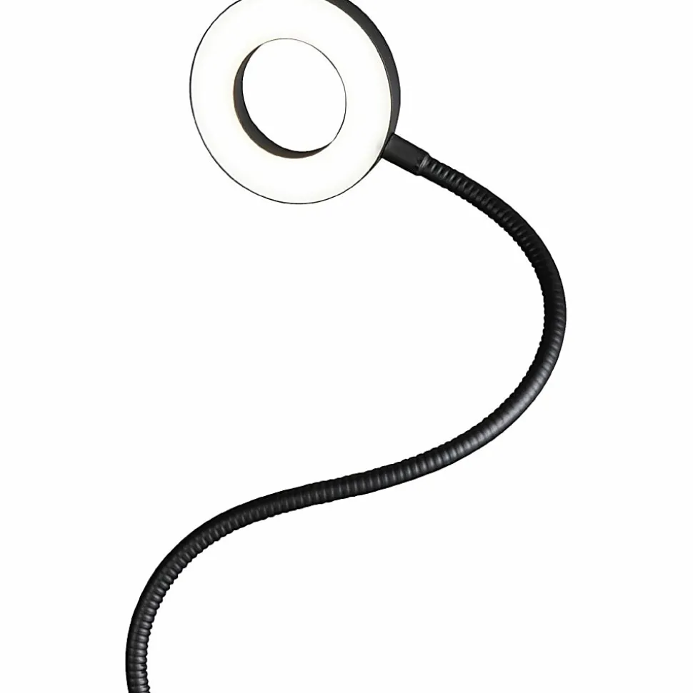 OttLite® Wellness Series Capture Clip-On LED Ring Light, 25"H, 11.5W, Black