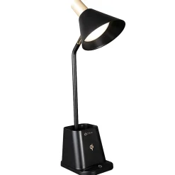 OttLite® Wellness Series Merge LED Desk Lamp With Wireless Charging, 18-1/4