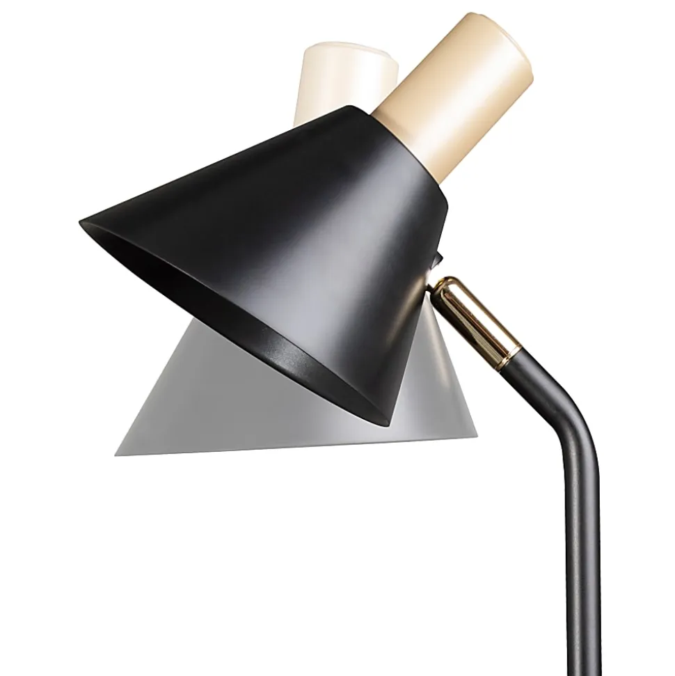 OttLite® Wellness Series Merge LED Desk Lamp With Wireless Charging, 18-1/4"H, Black Shade/Black Base