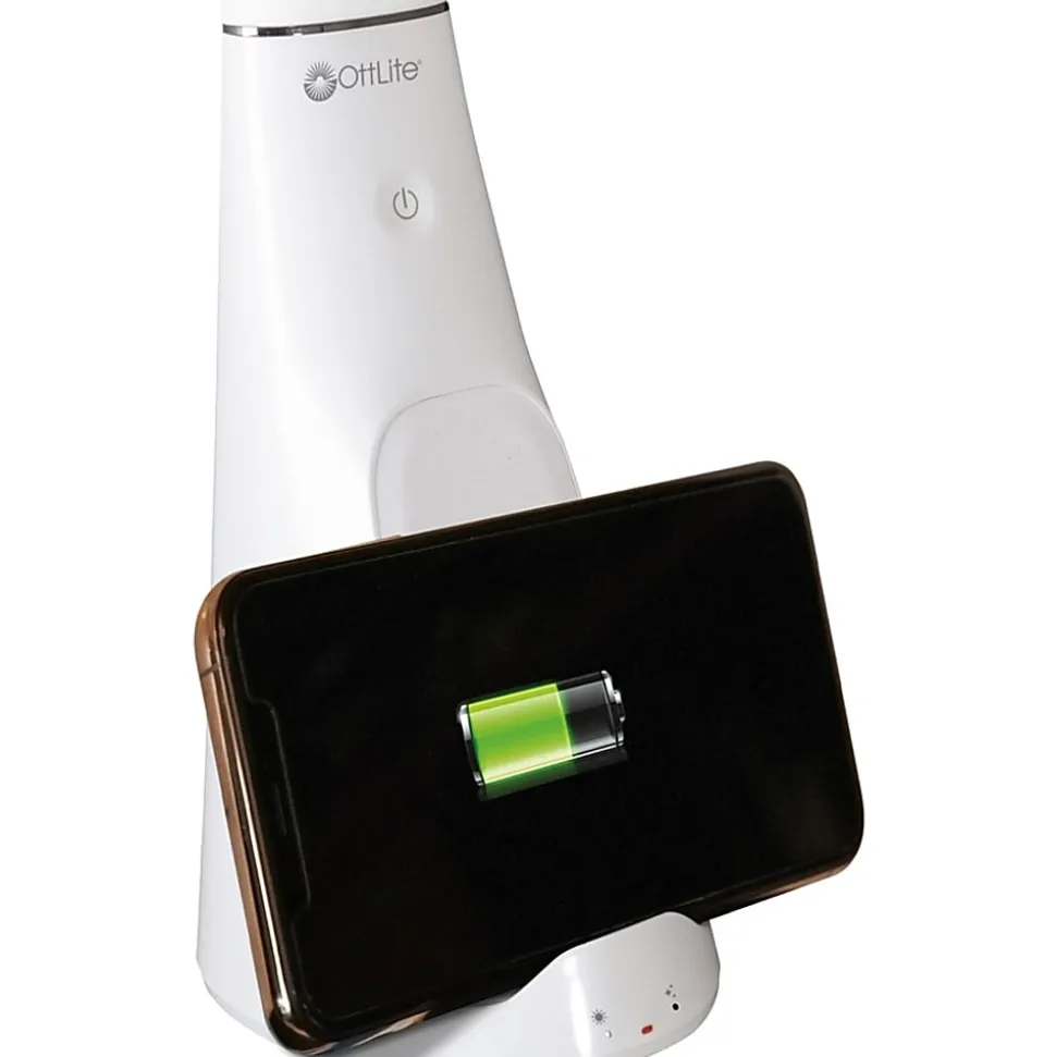 OttLite® Wellness Series® Purify LED Sanitizing Desk Lamp With Wireless Charging