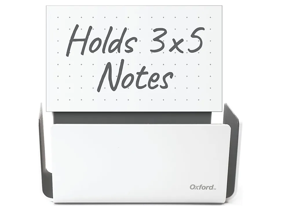 Oxford® at Hand Note Card Organizer, Charcoal