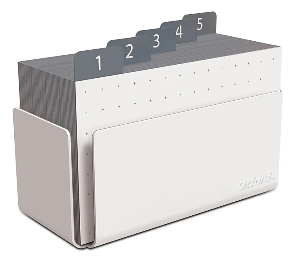 Oxford® at Hand Note Card Organizer, Charcoal