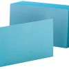 Oxford® Color Index Cards, Unruled, 4" x 6", Blue, Pack Of 100