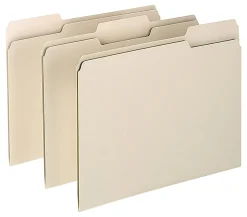 Oxford® 1/3-Cut File Folders, Letter Size, Assorted Positions, Manila, Box Of 100