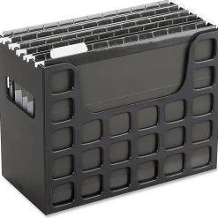 Oxford® Decoflex® File Holder, Letter Size, Black
