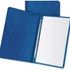 Oxford Letter Recycled Report Cover - 3" Folder Capacity - 8 1/2"x11" - 2x Prong Fastener(s) - Dark Blue - Reinforced Hinge, Embossed- 12902