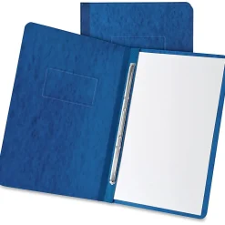 Oxford Letter Recycled Report Cover - 3" Folder Capacity - 8 1/2"x11" - 2x Prong Fastener(s) - Dark Blue - Reinforced Hinge, Embossed- 12902
