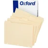 Oxford™ Manila Tab Dividers, Blank, 5-Tab, Box Of 20 Sets
