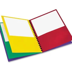 Oxford™ 8-Pocket Paper Folder, 8 1/2" x 11", Assorted Colors