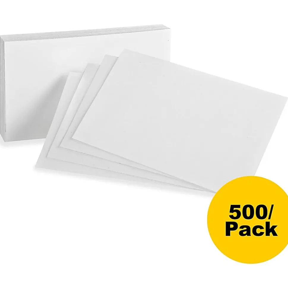 Oxford Printable Index Card - White - 4" x 6" - 85 lb Basis Weight - 500 / Bundle