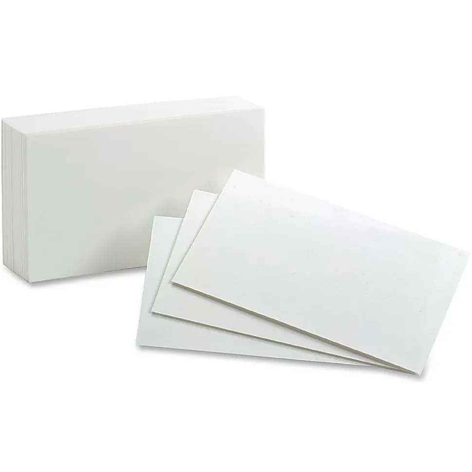 Oxford Printable Index Card - White - 4" x 6" - 85 lb Basis Weight - 500 / Bundle