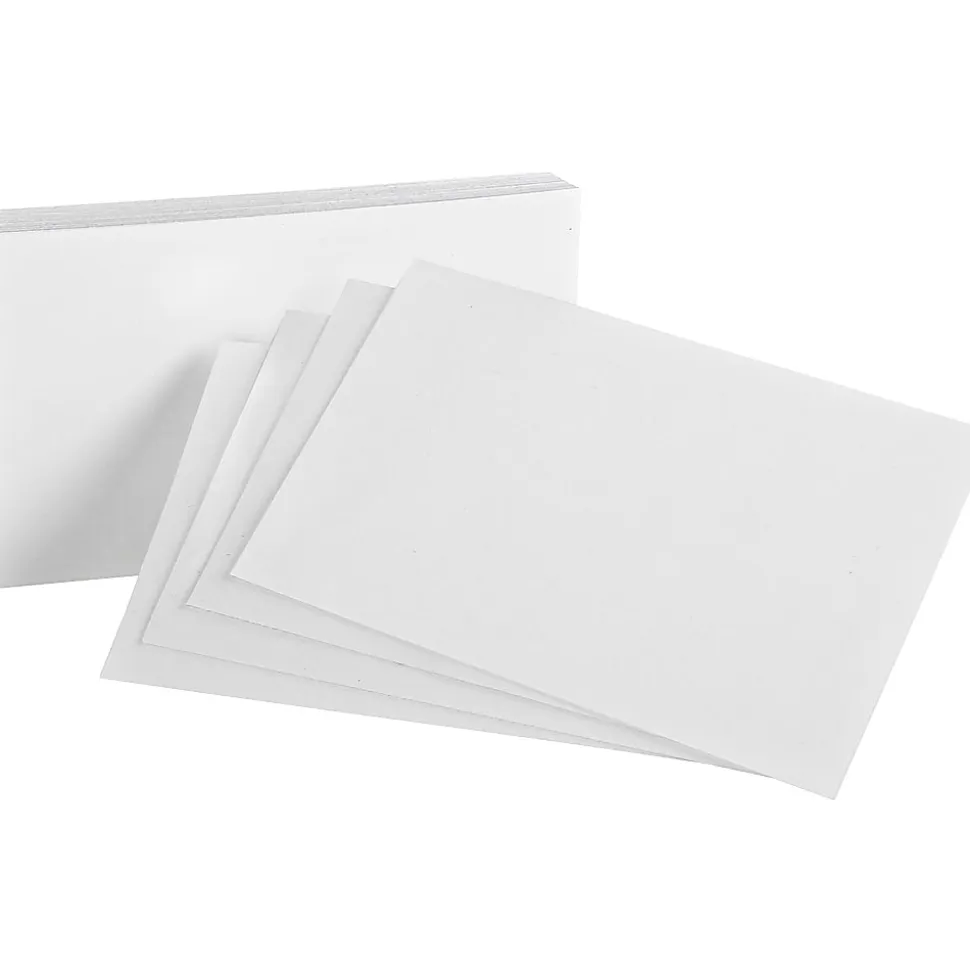 Oxford Printable Index Card - White - 4" x 6" - 85 lb Basis Weight - 500 / Bundle