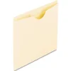 Oxford® Reinforced-Top File Jackets, Letter Size, Expansion, Manila, Box Of 100