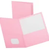 Oxford™ Twin-Pocket Portfolios, 8 1/2" x 11", Pink, Pack Of 25