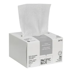 Pacific Blue Basic™ by GP PRO Accuwipe® 1-Ply Disposable Delicate Task Wipers, 100% Recycled,, 260 Sheets Per Roll, Case Of 60 Rolls