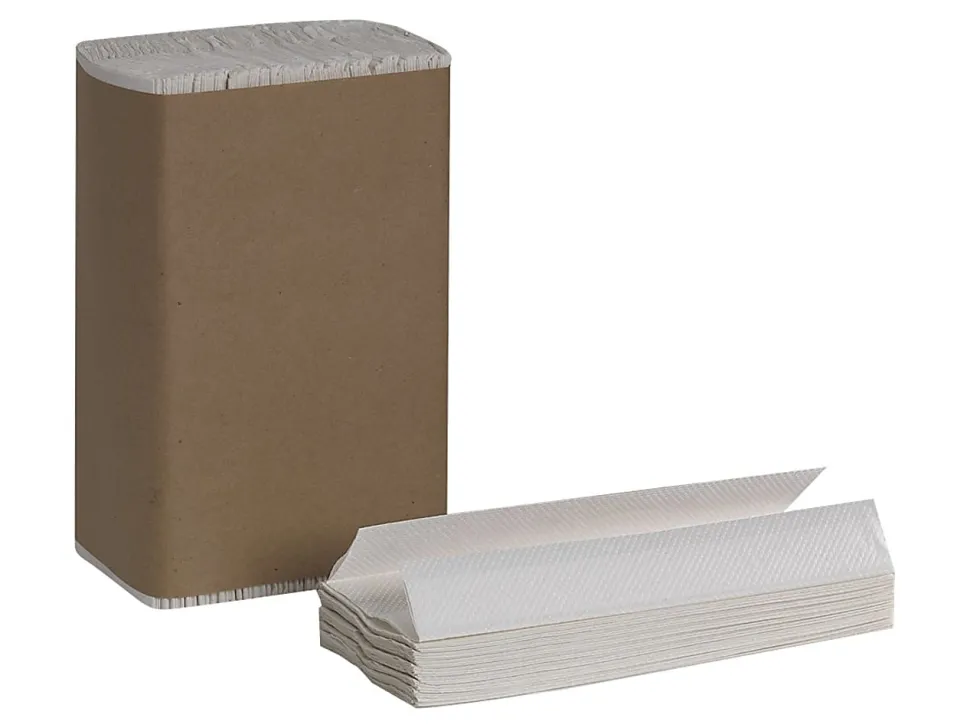Pacific Blue Basic® by GP PRO, 1-Ply, C-Fold Paper Towels, 10.1" X 12.7", 100% Recycled, White, 240 Sheets per Pack, 10 Packs Per Case
