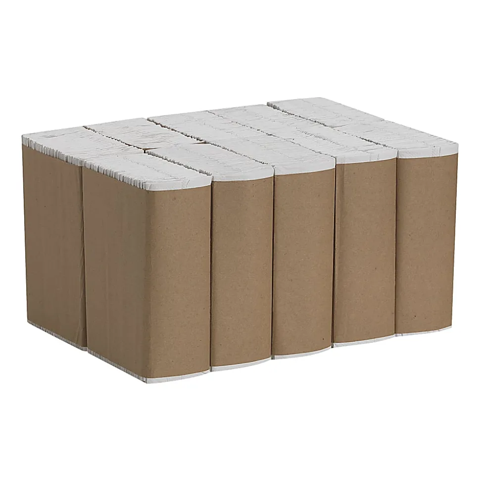 Pacific Blue Basic® by GP PRO, 1-Ply, C-Fold Paper Towels, 10.1" X 12.7", White, 240 Sheets per Pack, 10 Packs Per Case