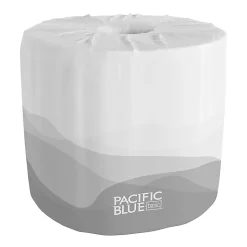 Pacific Blue by GP PRO, 2 Ply, Standard Roll Embossed Toilet Paper, 4.05x4, 100% Recycled, White, 550 Sheets, 80 Rolls per Case