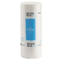 Pacific Blue Select® by GP PRO, 2-Ply, Perforated Paper Towels, White, 30 Rolls Per Case, 100 Sheets Per Roll