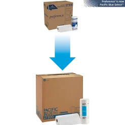 Pacific Blue Select® by GP PRO, 2-Ply, Perforated Paper Towels, White, 30 Rolls Per Case, 100 Sheets Per Roll
