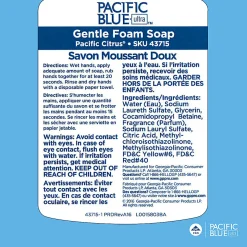 Pacific Blue Ultra® Gentle Foam Hand Soap Refills for Manual Dispensers, Pacific Citrus®, 1200 mL (40.58 Oz), 4 Bottles Per Case
