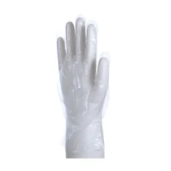 Packaging Dynamics Poly Gloves, Large, 100 Pairs Per Box, Case Of 10 Boxes