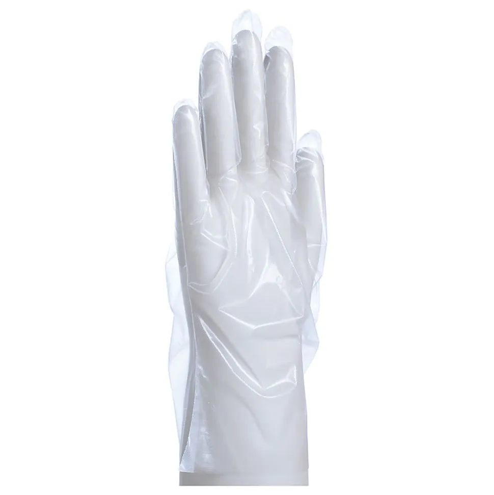 Packaging Dynamics Poly Gloves, Medium, 100 Pairs Per Box, Case Of 10 Boxes