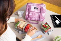 PackIt Freezable Hampton Lunch Bag, Mulberry Tie Dye