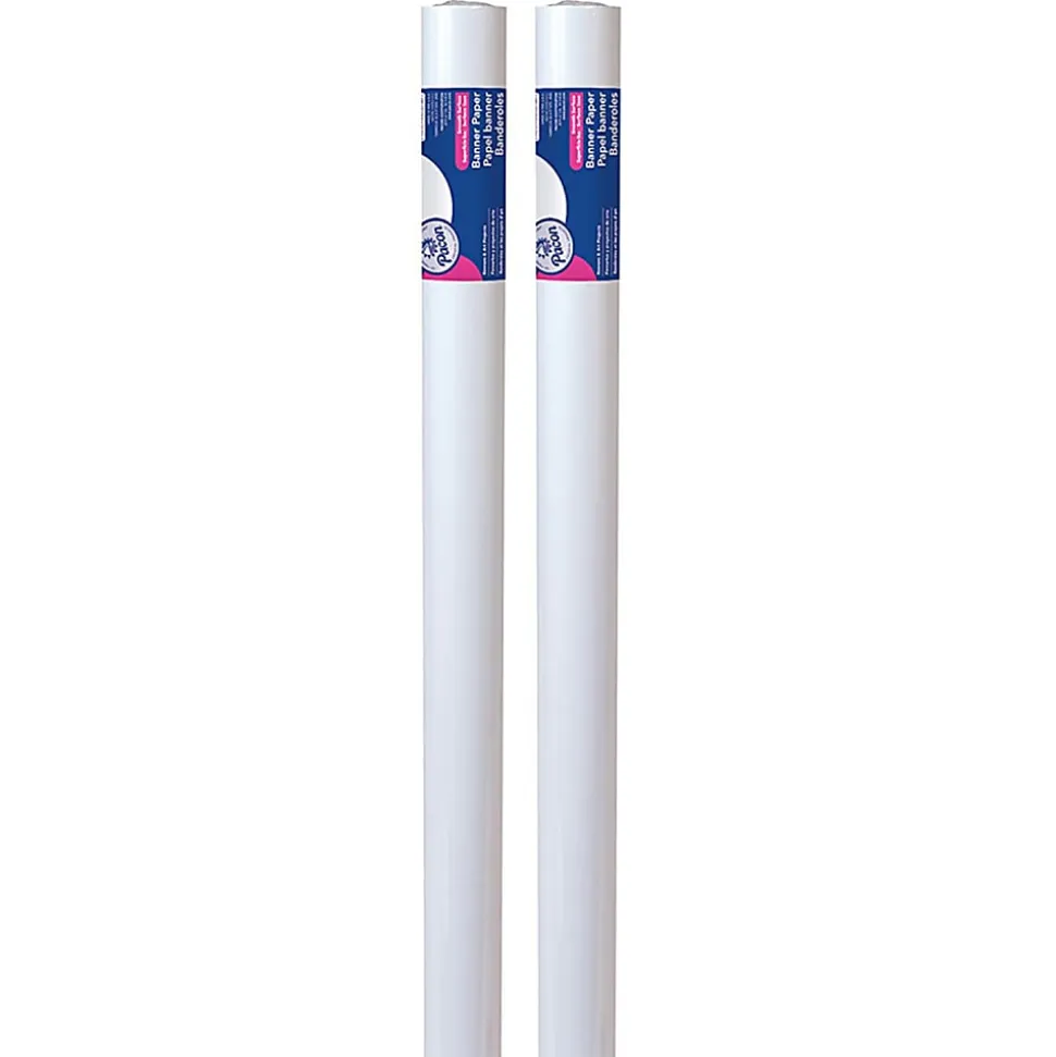 Pacon® Banner Rolls, White, 36" x 75', Set Of 2 Rolls
