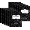 Pacon® Composition Books, 9-3/4" x 7-3/4", Wide Ruled, Black Marble, 60 Sheets, Pack Of 12 Books
