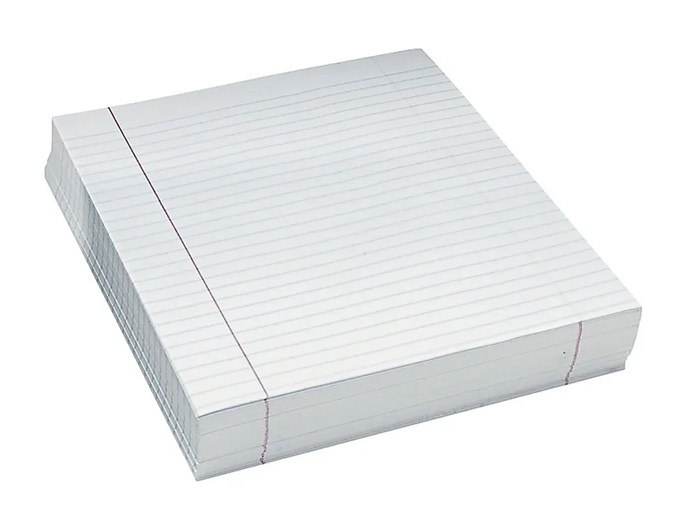 Pacon® Composition Paper, Unpunched, 3/8" Rule, 8 1/2" x 11", White, Pack Of 500 Sheets