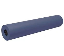 PaconĀ® DecorolĀ® Flame-Retardant Paper Roll, 36" x 1000', Blue