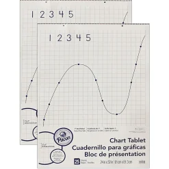 Pacon® Grid-Ruled Chart Tablets, Spiral Bound, 24