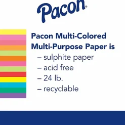 Pacon® Kaleidoscope Color Multi-Use Printer & Copy Paper, Pumpkin Orange, Letter (8.5" x 11"), 500 Sheets Per Ream, 24 Lb, 95 Brightness