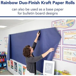 PaconĀ® Rainbow Duo-Finish Kraft Paper Roll, 36" x 1000', Emerald