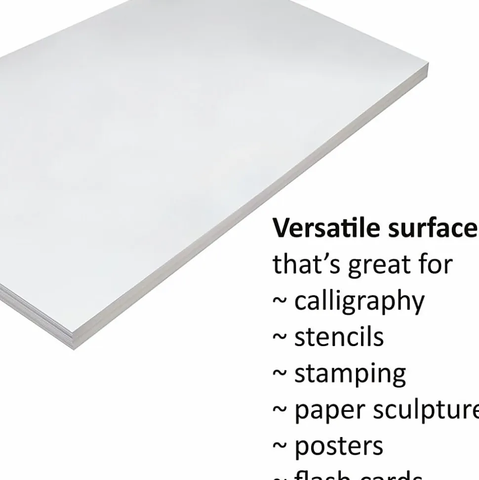Pacon® Tag Board, 12" x 18", 150 Lb, White, Pack Of 100