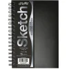 Pacon® UCreate Poly Cover Sketch Books, 6" x 9", 75 Sheets, Black, Pack Of 3 Books