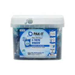 PAK-IT® X-Treme Window Cleaner Packets, Pleasant Scent, Pack Of 50